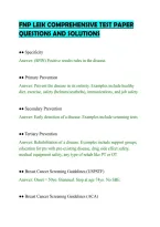 Fnp Leik Comprehensive Test Paper&NewLine;Questions And Solutions