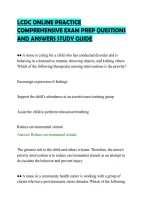 Lcdc Online Practice&NewLine;Comprehensive Exam Prep Questions&NewLine;And Answers Study Guide
