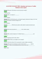 ANATOMY MCGRAW HILL Questions and Answers Verified&NewLine;Solutions Latest Updat