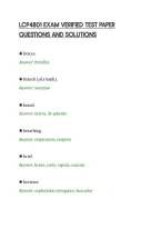 Lcp4801 Exam Verified Test Paper&NewLine;Questions And Solutions&NewLine;