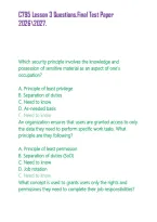 C795 Lesson 3 Questions&period;Final Test Paper 20262027&period;&NewLine;&NewLine;