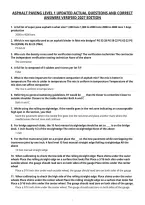 Asphalt Paving Level 1 Updated Actual Questions And Correct&NewLine;Answers Verified 2027 Edition