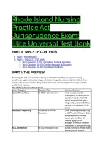2026&sol;2027 S-Tier Rhode Island Nursing Jurisprudence Exam & NPA Test Bank &vert; Elite Q&A &plus; Rationales