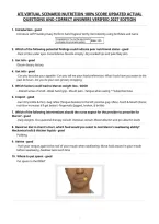 Ati Virtual Scenario Nutrition 100&percnt; Score Updated Actual&NewLine;Questions And Correct Answers Verified 2027 Edition&NewLine;