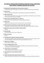 Ati Virtual Simulation Nutrition Updated Actual Questions&NewLine;And Correct Answers Verified 2027 Edition&NewLine;