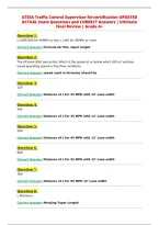 ATSSA Traffic Control Supervisor Re-certification UPDATED&NewLine;ACTUAL Exam Questions and CORRECT Answers &vert; Ultimate&NewLine;Final Review &vert; Grade A&plus;