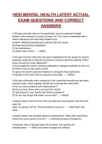 Hesi Mental Health Latest Actual Exam Questions And Correct Answers&vert; 100&percnt; Verified&vert; 2026
