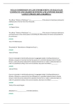 Texas Commission On Law Enforcement &lpar;Tcole&rpar; Exam &NewLine;&vert;Complete And Graded Questions And Answers 2026&sol;2027 &NewLine;Latest Update&vert; 100&percnt; Graded A&plus;