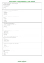 Pharmacology Exam 1 &vert; Multiple-Choice Questions & Answers &vert; Comprehensive Exam Prep &vert; Latest &vert; Grade A&plus; &vert; 2026&sol;2027&NewLine;