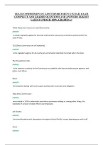 Texas Commission On Law Enforcement &lpar;Tcole&rpar; Exam &NewLine;&vert;Complete And Graded Questions And Answers 2026&sol;2027 &NewLine;Latest Update&vert; 100&percnt; Graded A&plus; 
