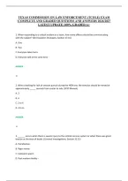 Texas Commission On Law Enforcement &lpar;Tcole&rpar; Exam &NewLine;&vert;Complete And Graded Questions And Answers 2026&sol;2027 &NewLine;Latest Update&vert; 100&percnt; Graded A&plus;
