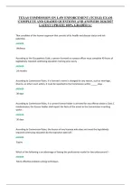 Texas Commission On Law Enforcement &lpar;Tcole&rpar; Exam &NewLine;&vert;Complete And Graded Questions And Answers 2026&sol;2027 &NewLine;Latest Update&vert; 100&percnt; Graded A&plus;