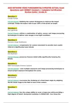 Axis Network Video Fundamentals Exam Question And Answer 2026