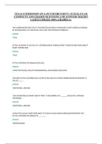 Texas Commission On Law Enforcement &lpar;Tcole&rpar; Exam &NewLine;&vert;Complete And Graded Questions And Answers 2026&sol;2027 &NewLine;Latest Update&vert; 100&percnt; Graded A&plus;