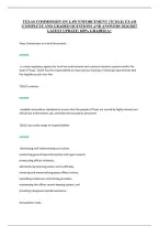 Texas Commission On Law Enforcement &lpar;Tcole&rpar; Exam &NewLine;&vert;Complete And Graded Questions And Answers 2026&sol;2027 &NewLine;Latest Update&vert; 100&percnt; Graded A&plus;