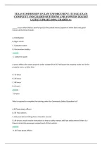 Texas Commission On Law Enforcement &lpar;Tcole&rpar; Exam &NewLine;&vert;Complete And Graded Questions And Answers 2026&sol;2027 &NewLine;Latest Update&vert; 100&percnt; Graded A&plus;