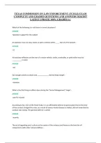 Texas Commission On Law Enforcement &lpar;Tcole&rpar; Exam &NewLine;&vert;Complete And Graded Questions And Answers 2026&sol;2027 &NewLine;Latest Update&vert; 100&percnt; Graded A&plus;