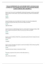Texas Commission On Law Enforcement &lpar;Tcole&rpar; Exam &NewLine;&vert;Complete And Graded Questions And Answers 2026&sol;2027 &NewLine;Latest Update&vert; 100&percnt; Graded A&plus;