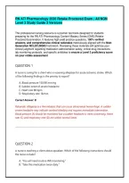 RN ATI Pharmacology 2026 Retake Proctored Exam &vert; All NGN Level 3 Study Guide
