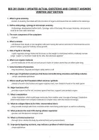 Bio 201 Exam 1 Updated Actual Questions And Correct Answers&NewLine;Verified 2027 Edition