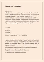 NR 667 Practice Exam Week 2 &ndash; Nursing Exam Questions & Answers