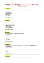 BIO 235 Final Exam 2027 &vert; Questions & Answers &vert; 100&percnt; Verified&NewLine;&vert; Fast Pass Prep
