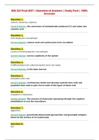 BIO 235 Final 2027 &vert; Questions & Answers &vert; Study Pack &vert; 100&percnt;&NewLine;Accurate&NewLine;