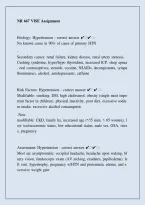 NR 667 VISE Assignment &ndash; Nursing Assignment Study Guide & Resources