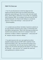 NR 667 CEA Final Exam &ndash; Nursing Exam Questions & Answers Study Guide