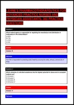 Lehne's Pharmacotherapeutics For Advanced Practice Nurses And Physician Assistants&colon; 300 Practice Questions