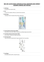 Bio 1201 Licata Exam 2 Updated Actual Questions And Correct&NewLine;Answers Verified 2027 Edition