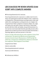 Leik Exam Edge Fnp Review Updated Exam&NewLine;Script With Complete Answers