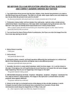 Bio Beyond Cellular Replication Updated Actual Questions&NewLine;And Correct Answers Verified 2027 Edition&NewLine;