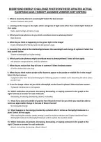 Biobeyond Energy Challenge Photosynthesis Updated Actual&NewLine;Questions And Correct Answers Verified 2027 Edition