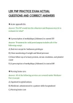 Leik Fnp Practice Exam Actual&NewLine;Questions And Correct Answers&NewLine;