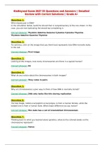 BioBeyond Exam 2027 35 Questions and Answers &vert; Detailed&NewLine;Review with Correct Solutions &vert; Grade A&plus;