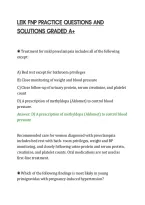 Leik Fnp Practice Questions And&NewLine;Solutions Graded A&plus;