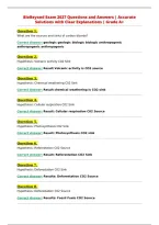 BioBeyond Exam 2027 Questions and Answers &vert; Accurate&NewLine;Solutions with Clear Explanations &vert; Grade A&plus;