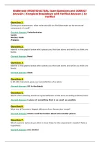 BioBeyond UPDATED ACTUAL Exam Questions and CORRECT&NewLine;Answers &vert; Complete Breakdown with Verified Answers &vert; A&plus;&NewLine;Verified