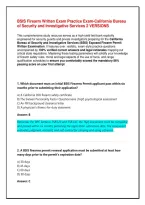 BSIS Firearm Written Exam Practice Exam &vert; California Bureau of Security and Investigative Services