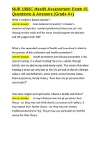 NUR 1060C Health Assessment Exam -1 Questions & Answers &lpar;Grade A&plus;&rpar;&period;docx&NewLine;&NewLine;