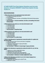 ATI MED SURG Final Exam Module Questions and Accurate &NewLine;Answers&period; Complete 2026&sol;2027 Actual Exam Update Already &NewLine;Graded A&plus;&period; 