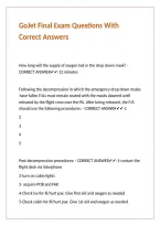 GoJet Final Exam Questions With Correct Answers&period;