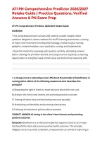 ATI PN Comprehensive Predictor 2026&sol;2027 Retake Guide &vert; Practice Questions&comma; Verified Answers & PN Exam Prep