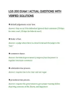 Lgs 200 Exam 1 Actual Questions With&NewLine;Verified Solutions&NewLine;