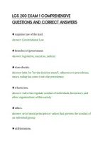 Lgs 200 Exam 1 Comprehensive&NewLine;Questions And Correct Answers
