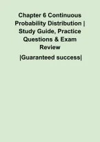 Chapter 6 Continuous Probability Distribution &vert; Study Guide&comma; Practice Questions & Exam Review