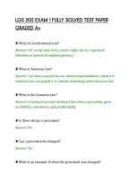 Lgs 200 Exam 1 Fully Solved Test Paper&NewLine;Graded A&plus;&NewLine;