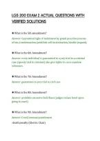 Lgs 200 Exam 2 Actual Questions With&NewLine;Verified Solutions&NewLine;