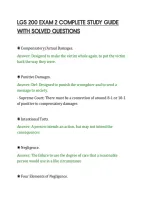 Lgs 200 Exam 2 Complete Study Guide&NewLine;With Solved Questions&NewLine;